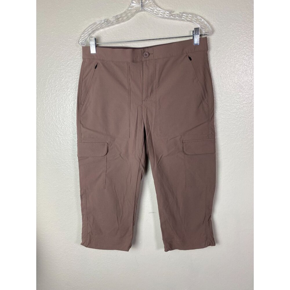 Kathmandu Womens Cargo Capri Pants Size 6 Lightweight Nylon Hiking Travel Blush